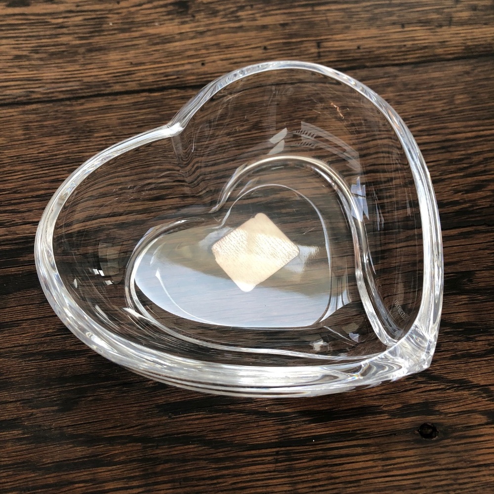 Waterford Crystal Clear Heart-Shaped Dish
